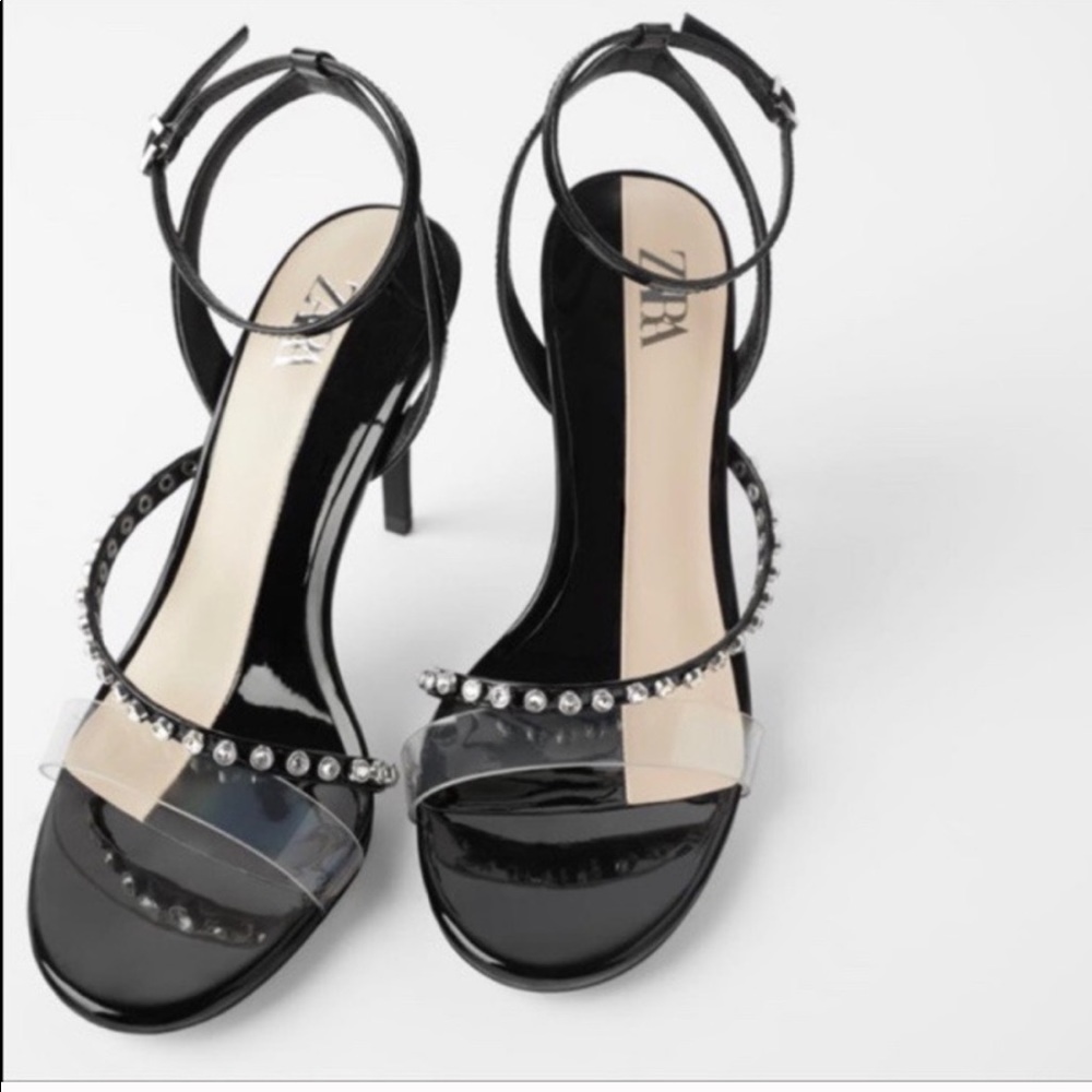 Zara black stiletto heels